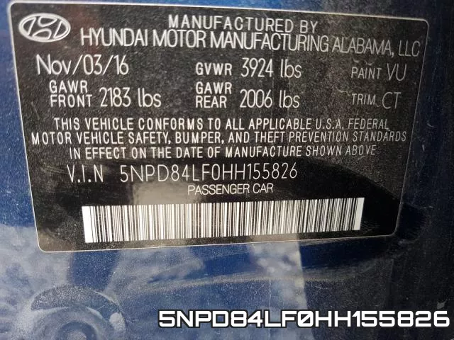 5NPD84LF0HH155826 фото 2