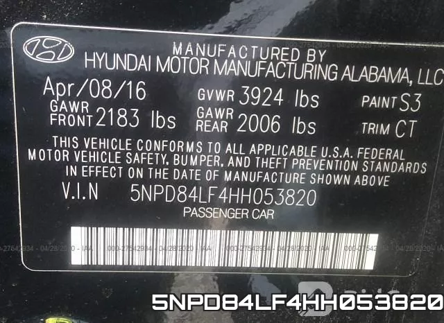 5NPD84LF4HH053820 фото 10