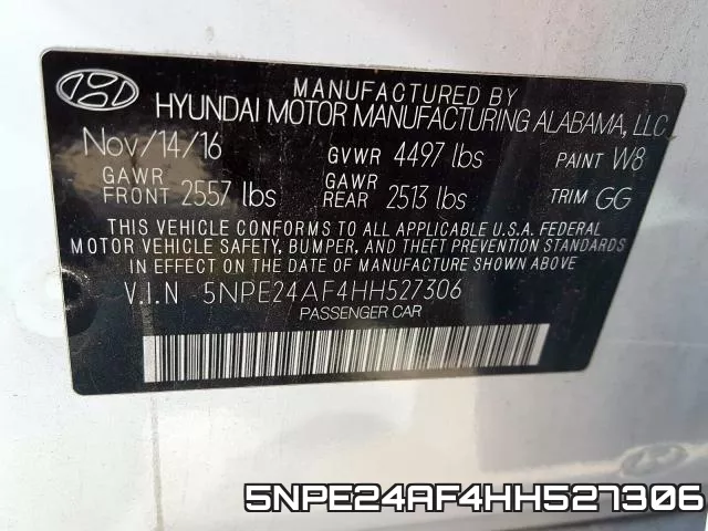 5NPE24AF4HH527306 фото 2
