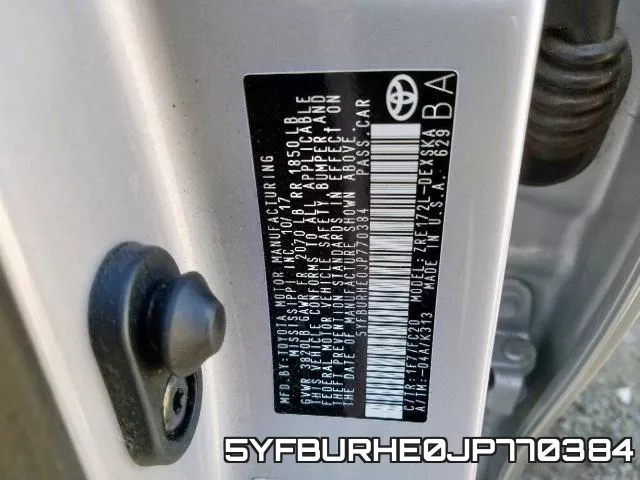 5YFBURHE0JP770384 фото 2