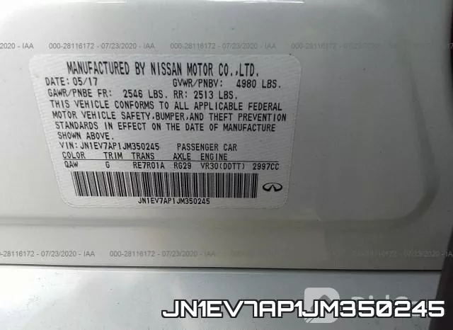 JN1EV7AP1JM350245 фото 10