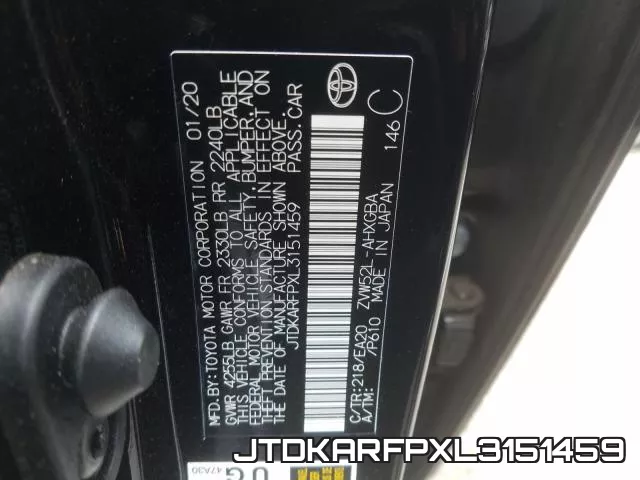 JTDKARFPXL3151459 фото 2