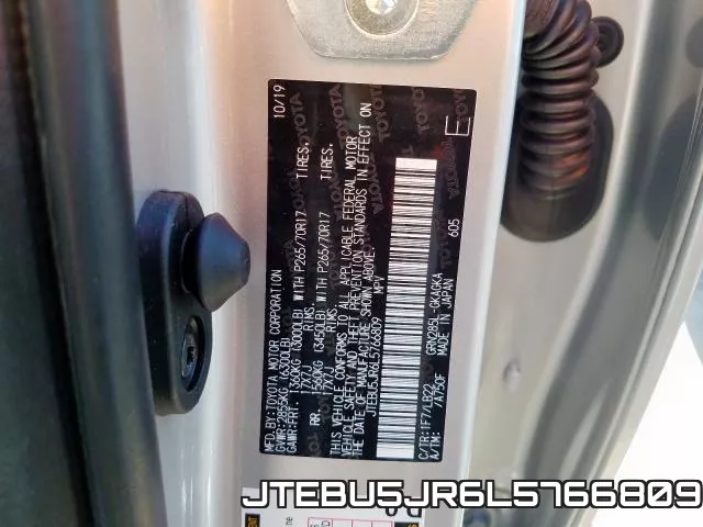 JTEBU5JR6L5766809 фото 2