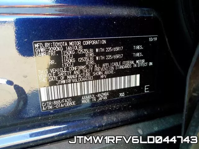 JTMW1RFV6LD044743 фото 2