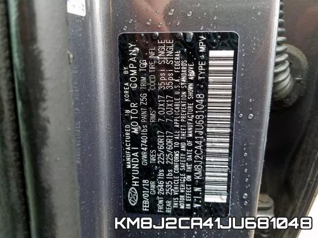 KM8J2CA41JU681048 фото 2