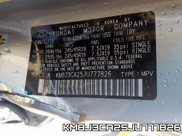 KM8J3CA25JU777826 фото 2