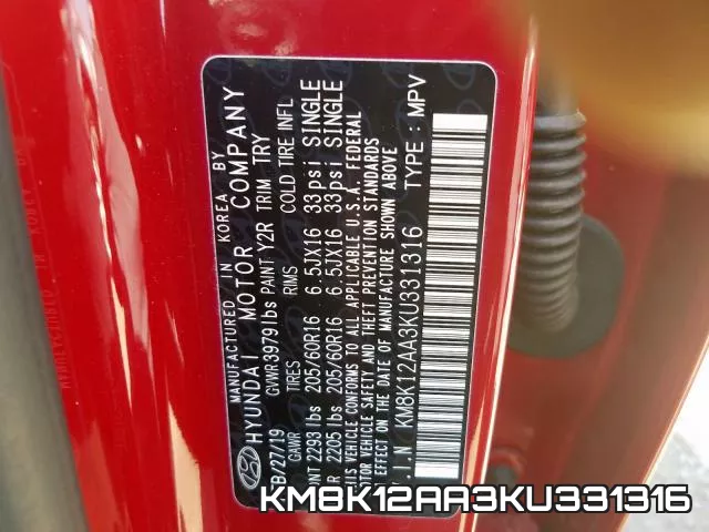 KM8K12AA3KU331316 фото 2