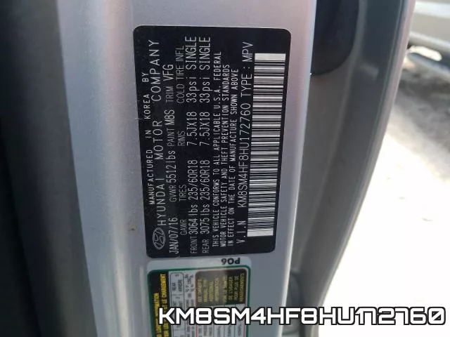 KM8SM4HF8HU172760 фото 2