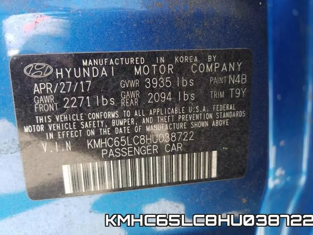 KMHC65LC8HU038722 фото 2