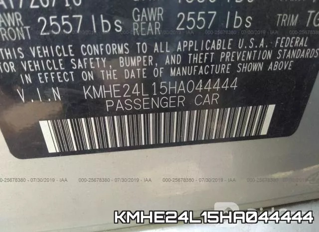 KMHE24L15HA044444 фото 10