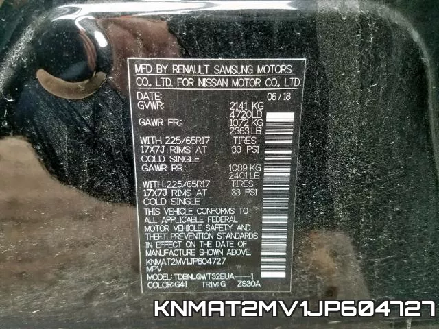 KNMAT2MV1JP604727 фото 2