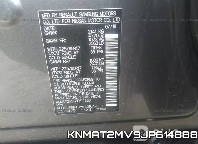 KNMAT2MV9JP614888 фото 10