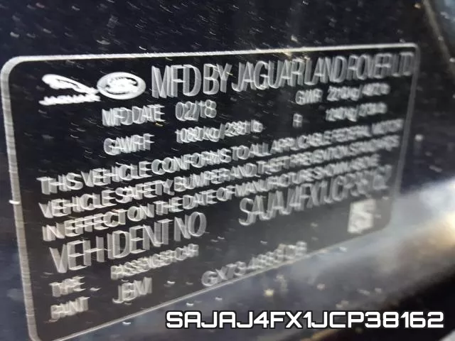 SAJAJ4FX1JCP38162 фото 2