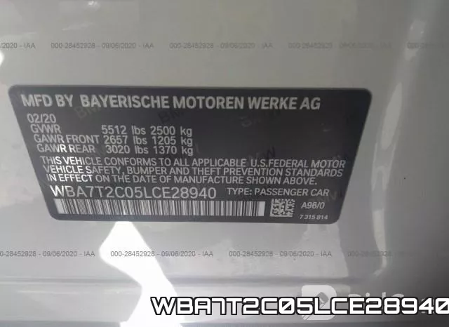 WBA7T2C05LCE28940 фото 9