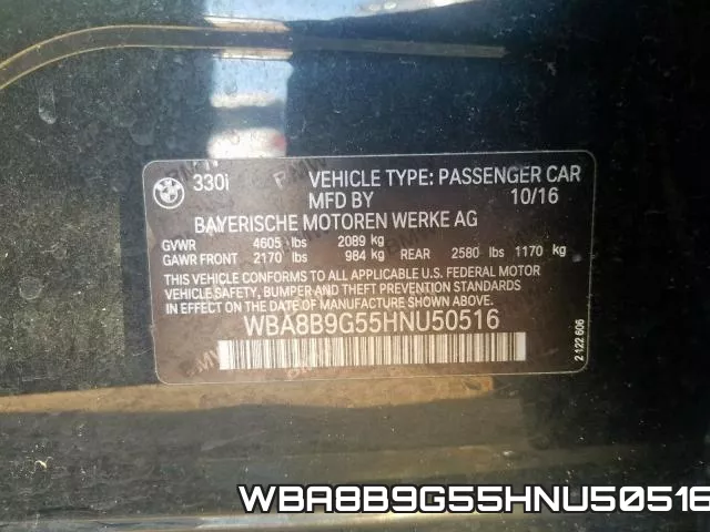 WBA8B9G55HNU50516 фото 2