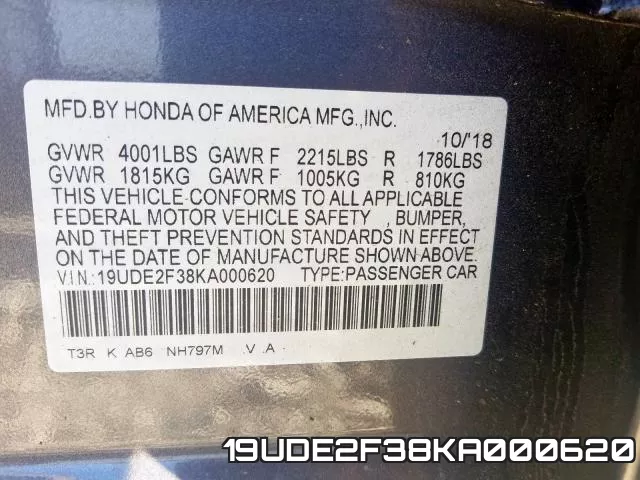 19UDE2F38KA000620 фото 2