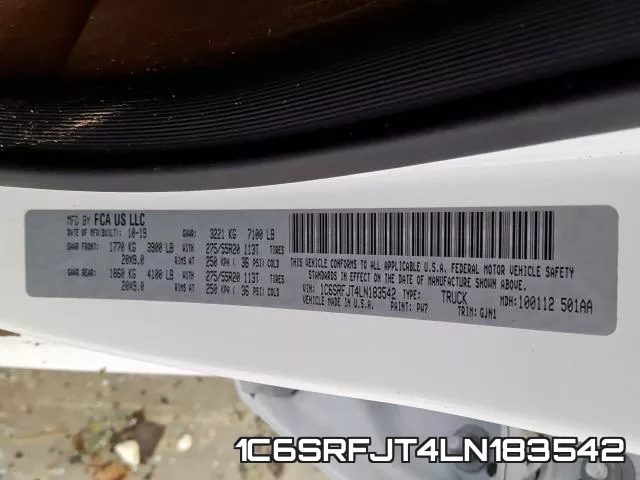 1C6SRFJT4LN183542 фото 2