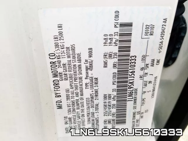 1LN6L9SK1J5610333 фото 2