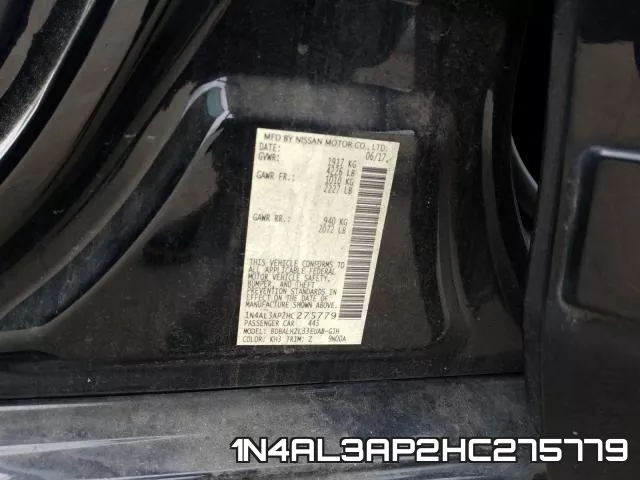 1N4AL3AP2HC275779 фото 2