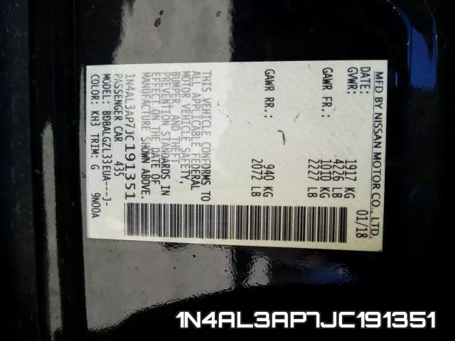 1N4AL3AP7JC191351 фото 2