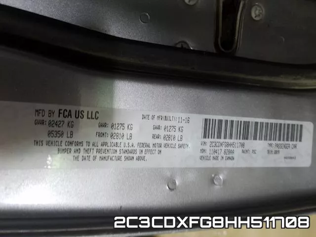 2C3CDXFG8HH511708 фото 2