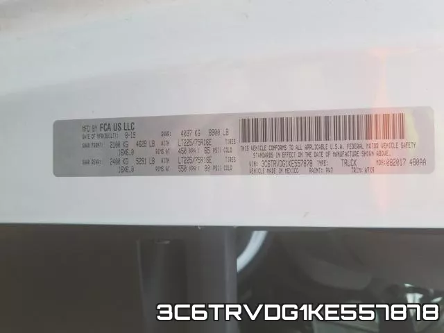 3C6TRVDG1KE557878 фото 2