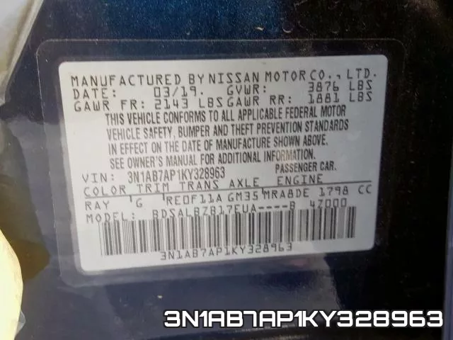 3N1AB7AP1KY328963 фото 2