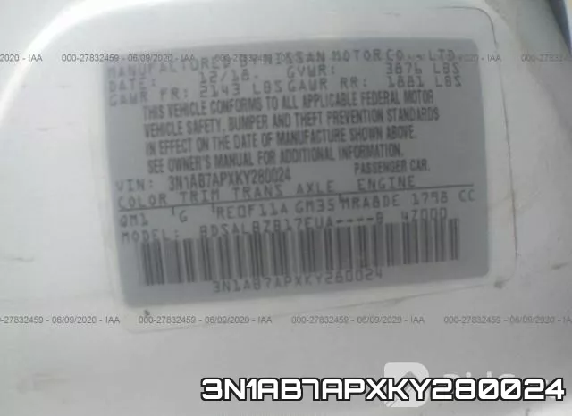 3N1AB7APXKY280024 фото 10