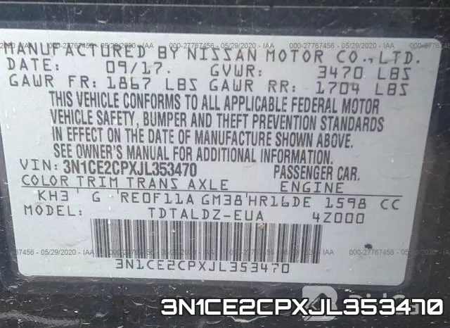 3N1CE2CPXJL353470 фото 10