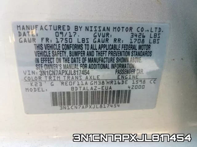 3N1CN7APXJL817454 фото 2