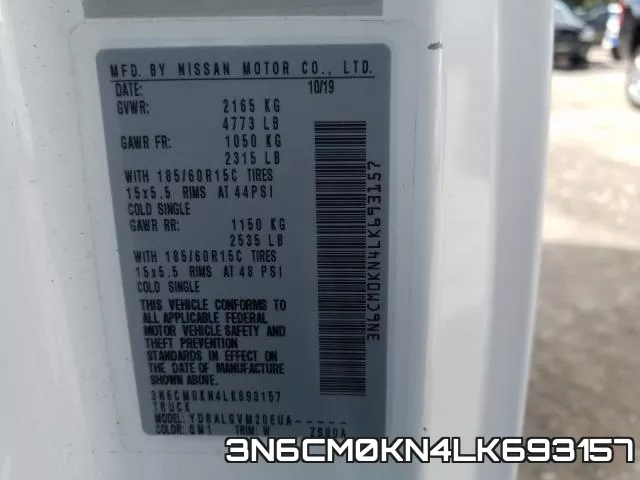3N6CM0KN4LK693157 фото 2