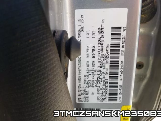 3TMCZ5AN5KM235083 фото 2