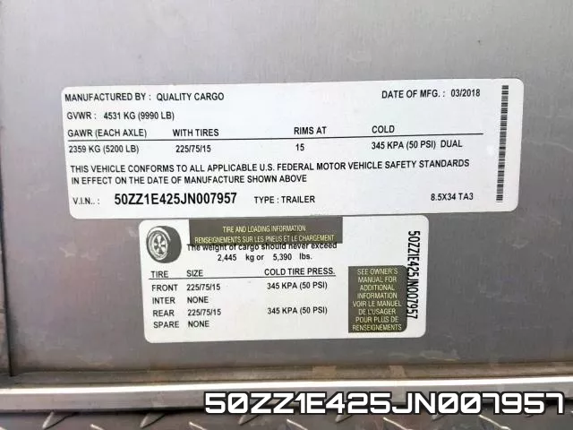 50ZZ1E425JN007957 фото 2