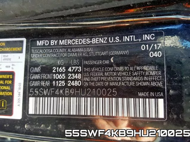 55SWF4KB9HU210025 фото 2