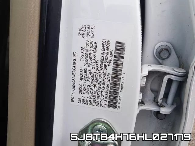 5J8TB4H76HL027179 фото 2