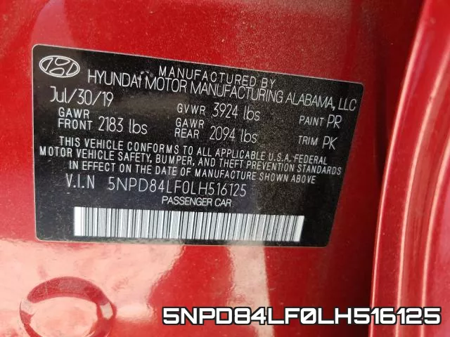 5NPD84LF0LH516125 фото 2