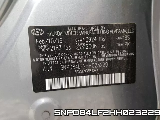 5NPD84LF2HH023229 фото 2