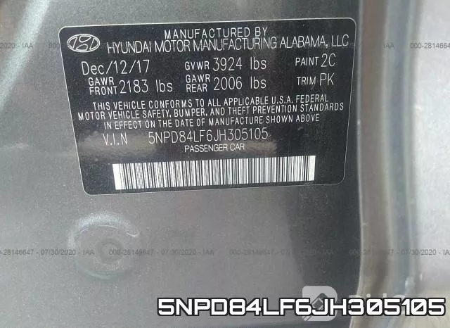 5NPD84LF6JH305105 фото 10