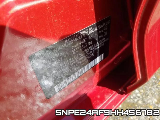 5NPE24AF9HH456782 фото 2