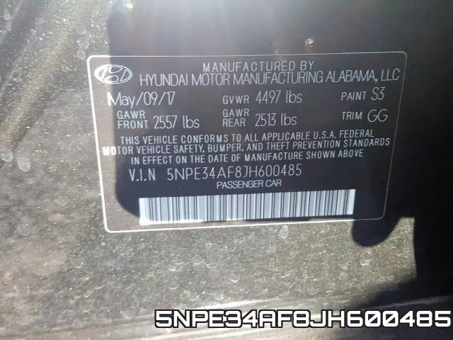 5NPE34AF8JH600485 фото 2