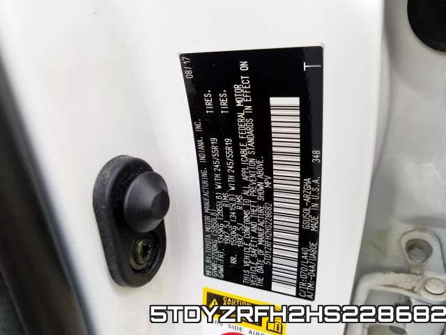 5TDYZRFH2HS228682 фото 2