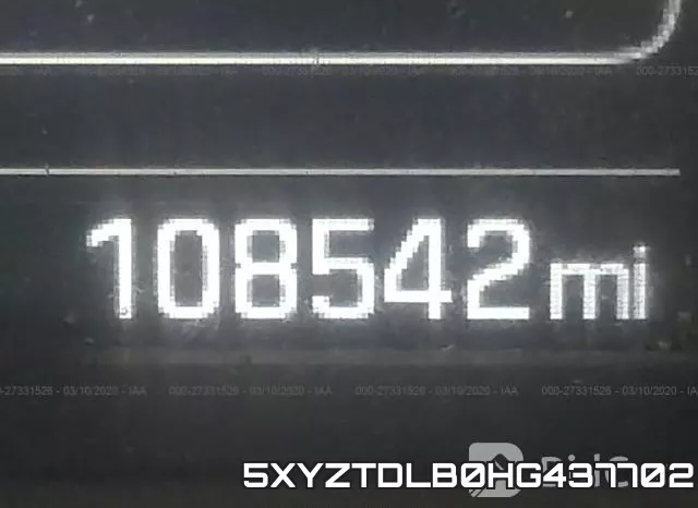 5XYZTDLB0HG437702 фото 8