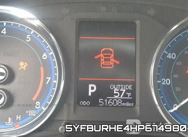5YFBURHE4HP674980 фото 8