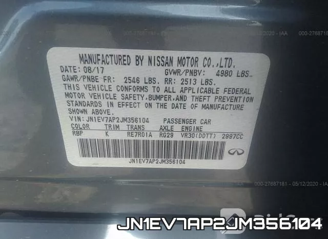 JN1EV7AP2JM356104 фото 10