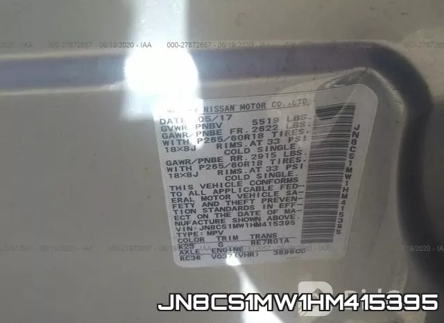 JN8CS1MW1HM415395 фото 10