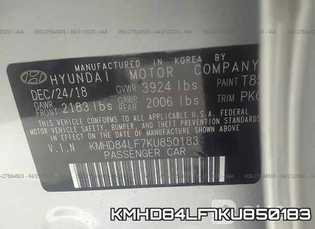 KMHD84LF7KU850183 фото 10