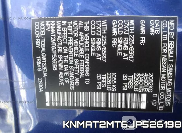 KNMAT2MT6JP526198 фото 9
