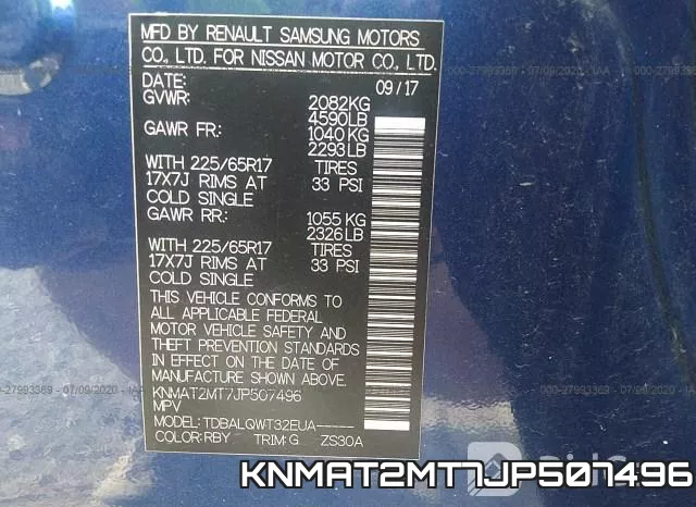 KNMAT2MT7JP507496 фото 10
