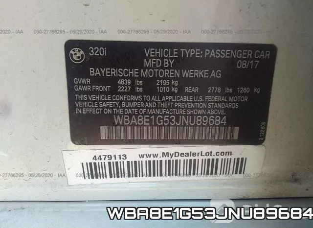WBA8E1G53JNU89684 фото 10