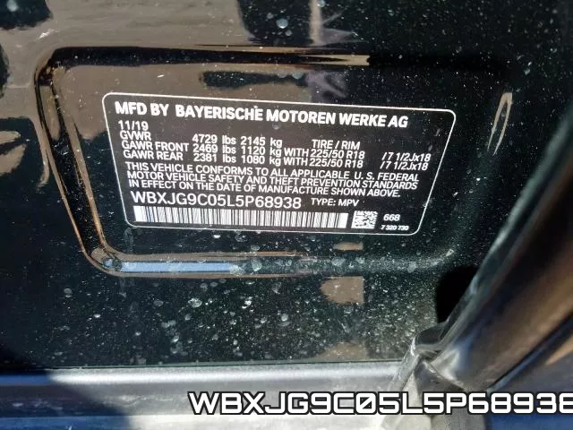 WBXJG9C05L5P68938 фото 2